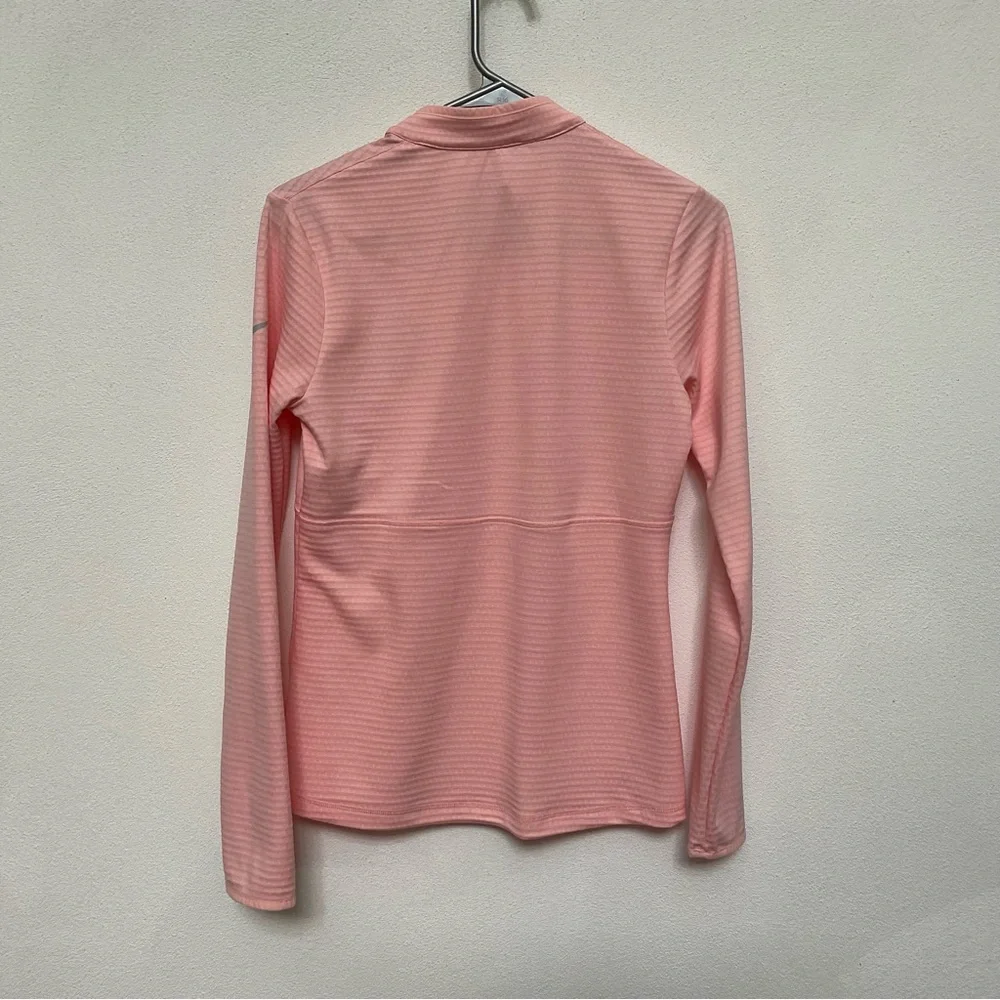 Nike Golf Peach Pink Dri-Fit Half Zip Athletic Jacket Size Small TPC Scottsdale